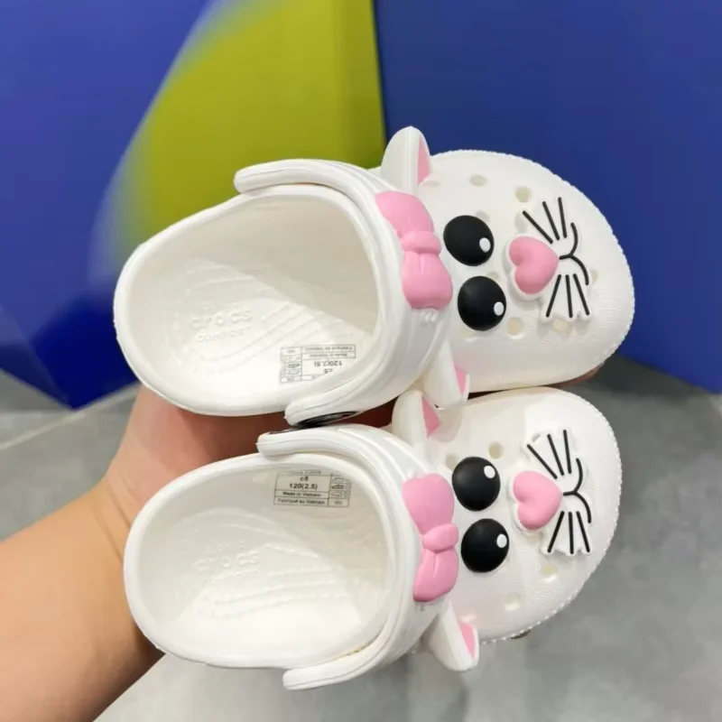 

Disney Marie Cat Cartoon Slippers Hole Sandals The Aristocats Kawaii Eva Anime Home Beach Comfort Breathable Slippers Adult ﻿