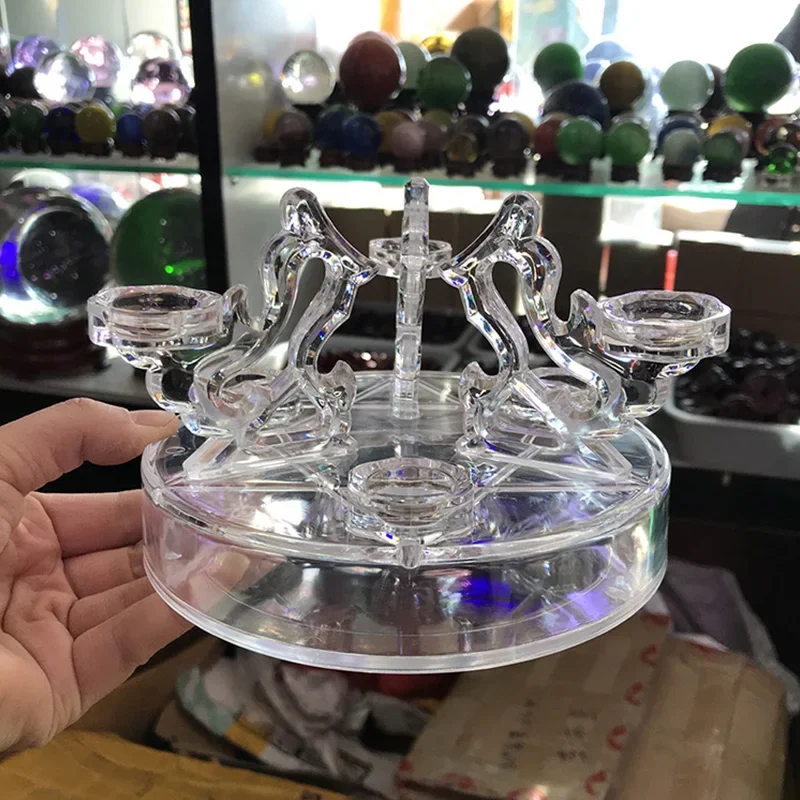 

Transparent Acrylic Crystal Ball Base Display Stand Glass Sphere Holder Stand Desktop Ornament