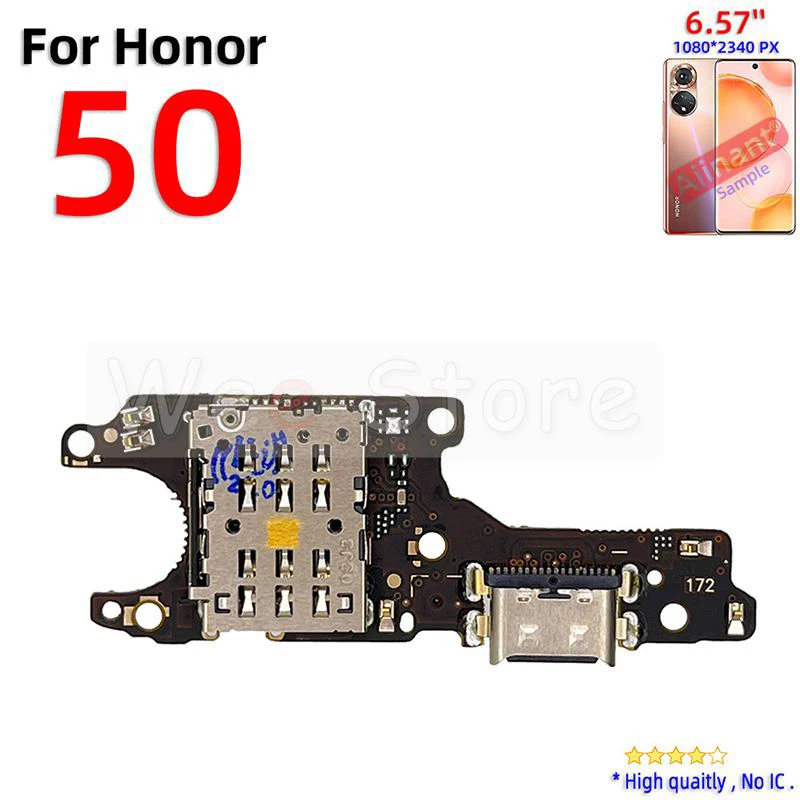 AiinAnt Charger Dock Connector Port Fast Charging Board Flex Cable For Huawei Honor View 30 50 60 Lite Pro SE 30s Phone Parts