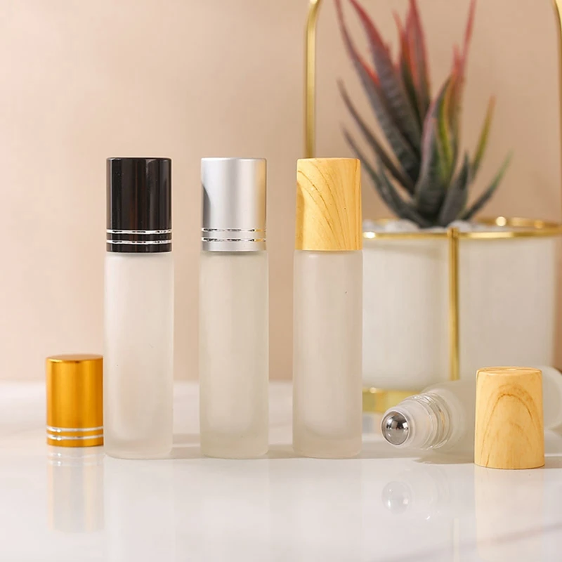 10 шт., 10 мл, рулонная бутылка, маленькая косметическая упаковка, флаконы для духов, контейнер для жидкости, рулонная бутылка для путешествий, прочное серебро