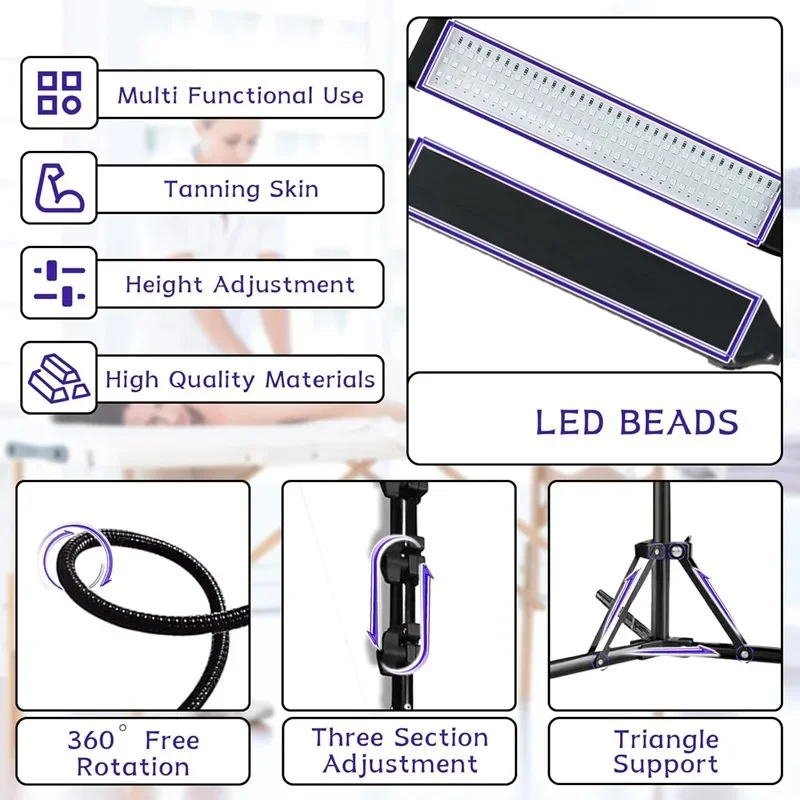 プロ用日焼けランプ 青紫光 45W サンバスランプ ニキビ肌再生 美容機器 美容サロン向け
