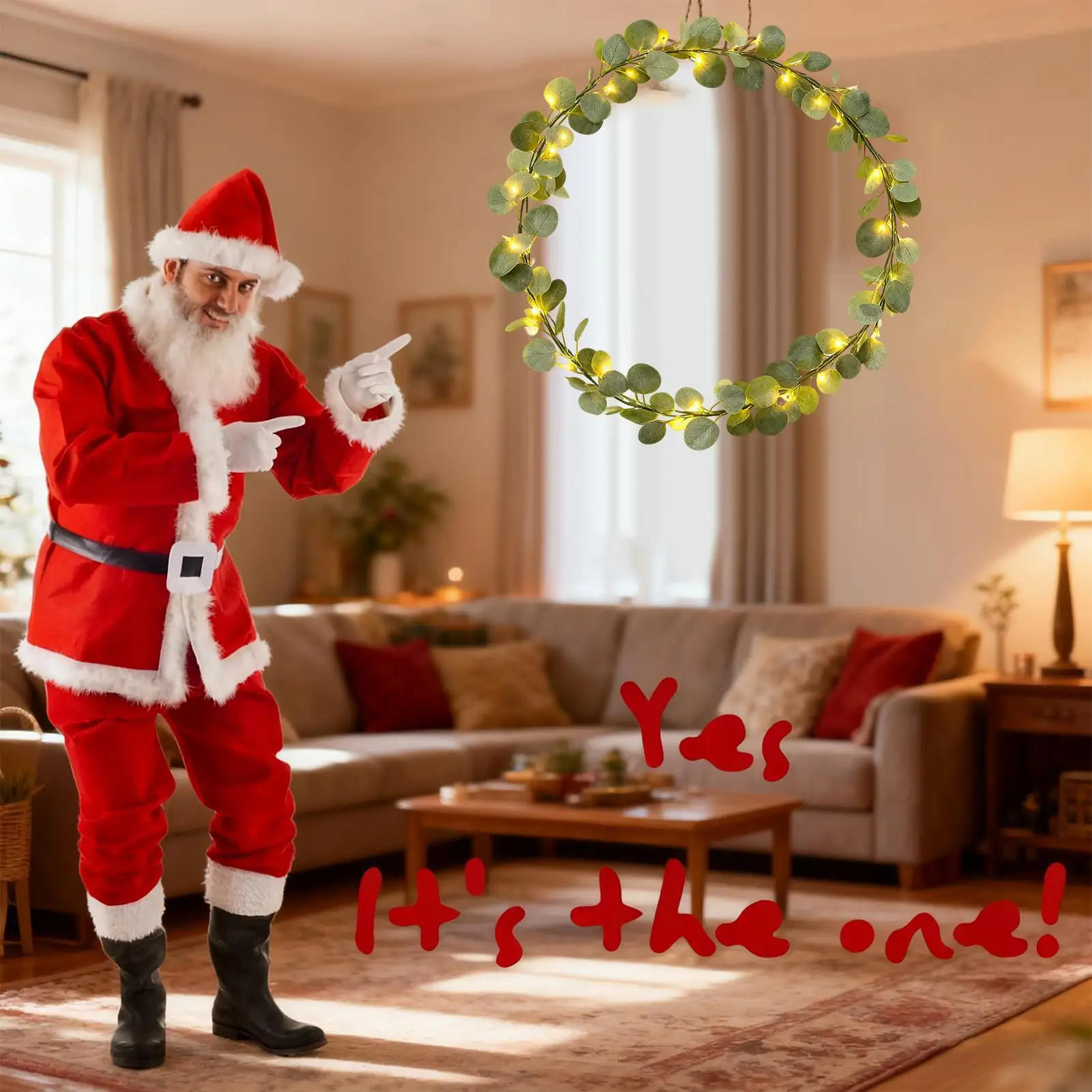 

Рождественская гирлянда с огнями, гибкая подвесная рождественская гирлянда из искусственной лозы, украшение для оконного забора, крыльца, арки, каминной камин