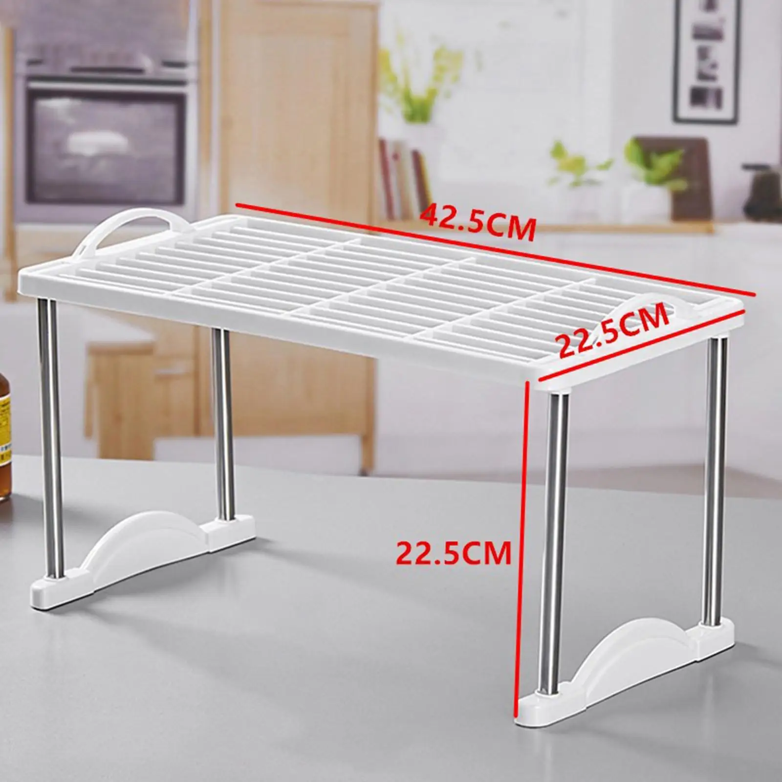 Kitchen Counter Shelf Corner Storage Kitchen Cabinet Insert Shelf Closet Divider for Seasoning