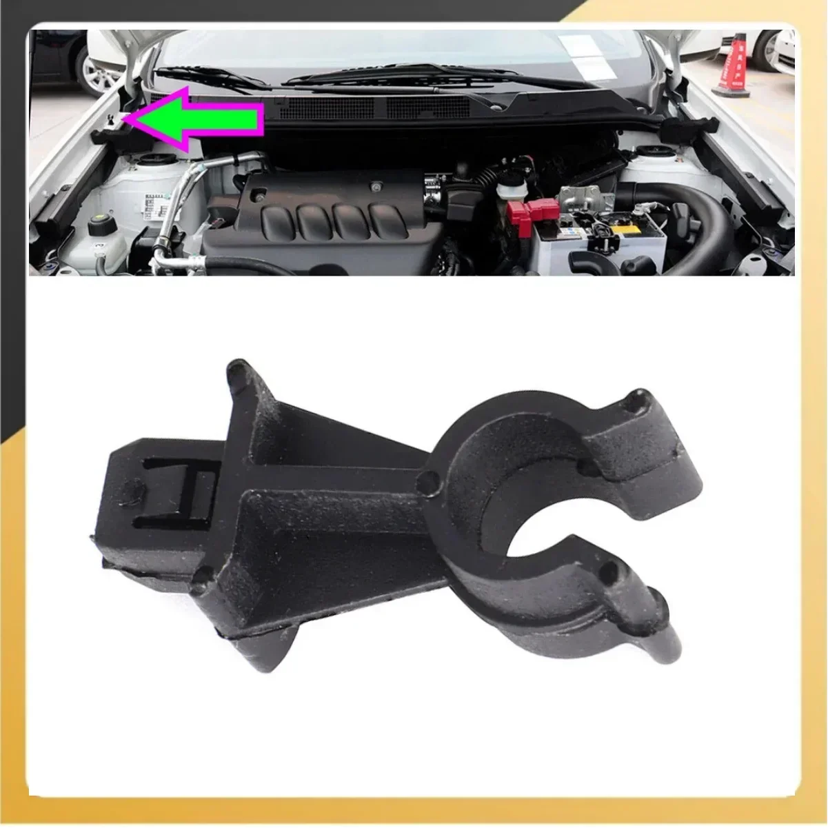 Hood Bonnet Support Rod Clamp Clip For Nissan Dualis J10 2006-2013 Qashqai/Qashqai+2 J10 Xterra 2005-2013 65722-EB300