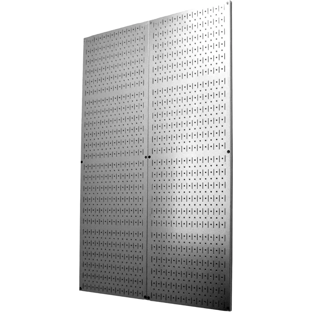 

4 Foot Pegboard Sheets with Formed Edges for Wall Mounting Two Pack of 16in x 48in Metal Pegboard Panels