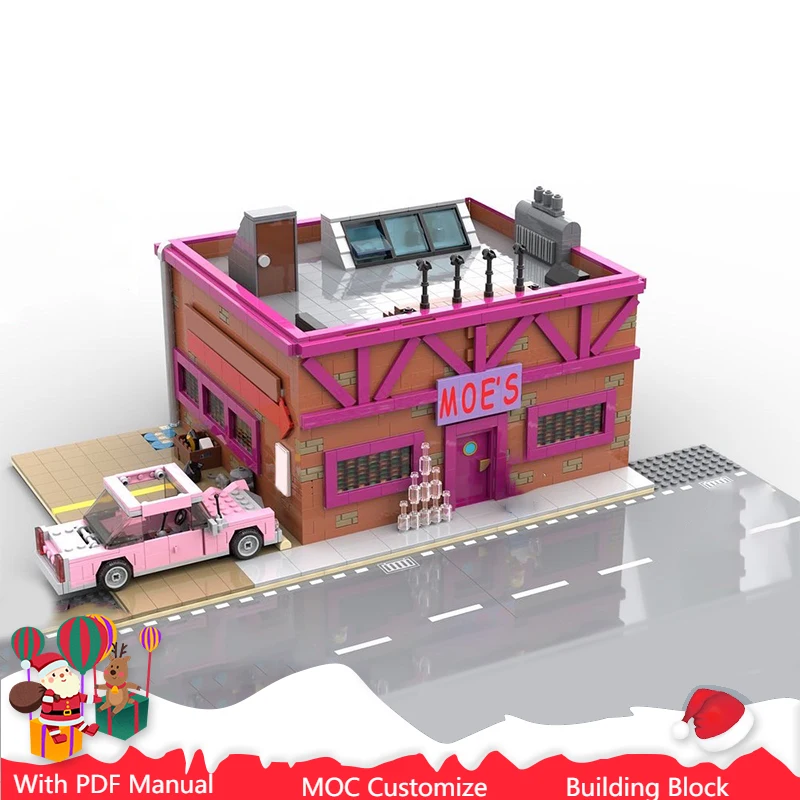 

Hot 3247 PCS MOC Modular City Tavern Set Building Block Educational Assembly Bricks Birthday Christmas Gift For Family Friends