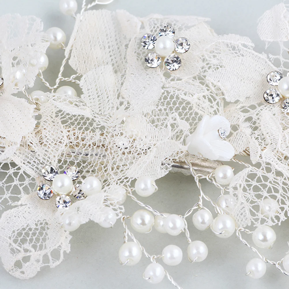 

Свадебный цветок, заколка для волос с жемчугом, ветки из бисера, аксессуары для свадебной вечеринки, аксессуары для волос невесты