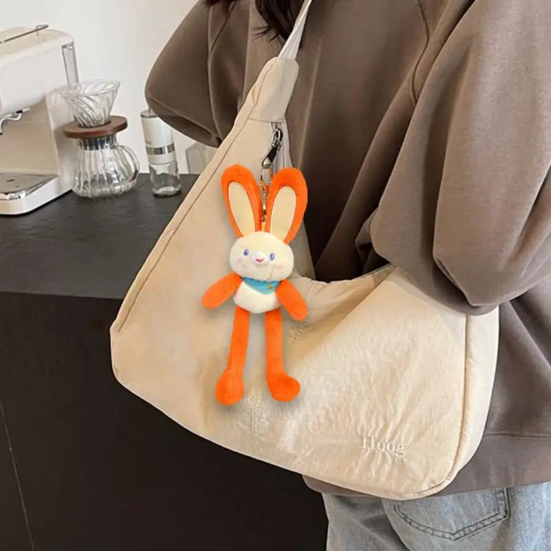 Cartoon Hase Plüsch Niedlichen Rucksack Tier Puppe Ornamente Bunte Gefüllte Hase Plüsch Ornamente Für Auto Innen Geldbörse Zubehör