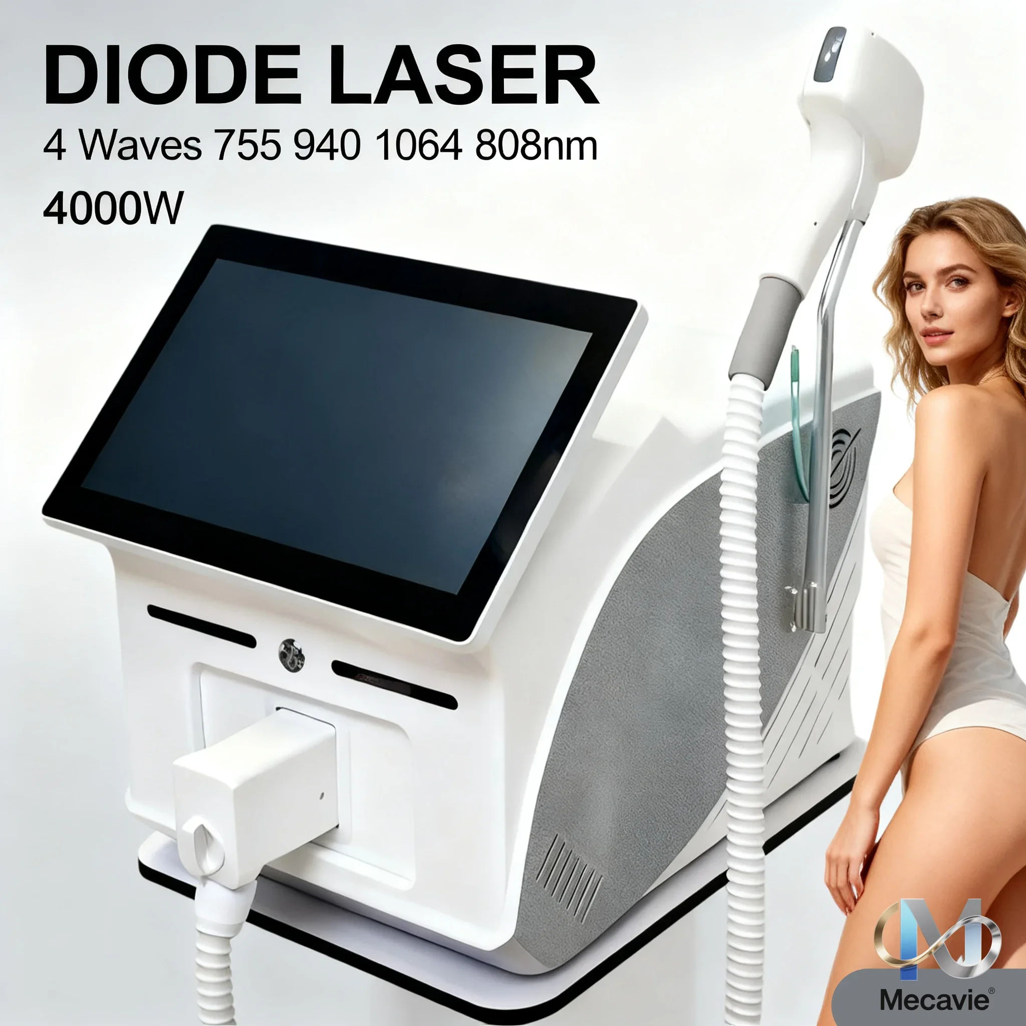 

Профессиональный портативный диодный лазер для удаления волос Soprano с 4 длинами волн (755, 940, 1064, 808 нм), сертификат CE, александритовый аппарат для перманентного удаления волос.