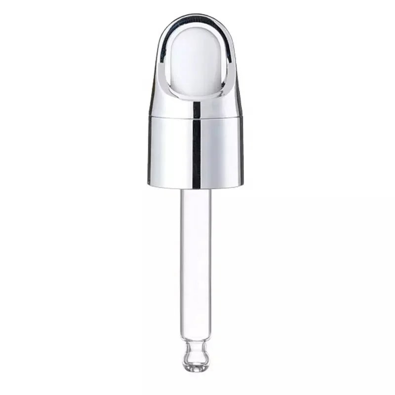 Panier de Burette en PP, bouteille d'huile raffinée, Joint en aluminium brillant or argent, couvercle compte-gouttes avec Pipette, tête en caoutchouc blanc