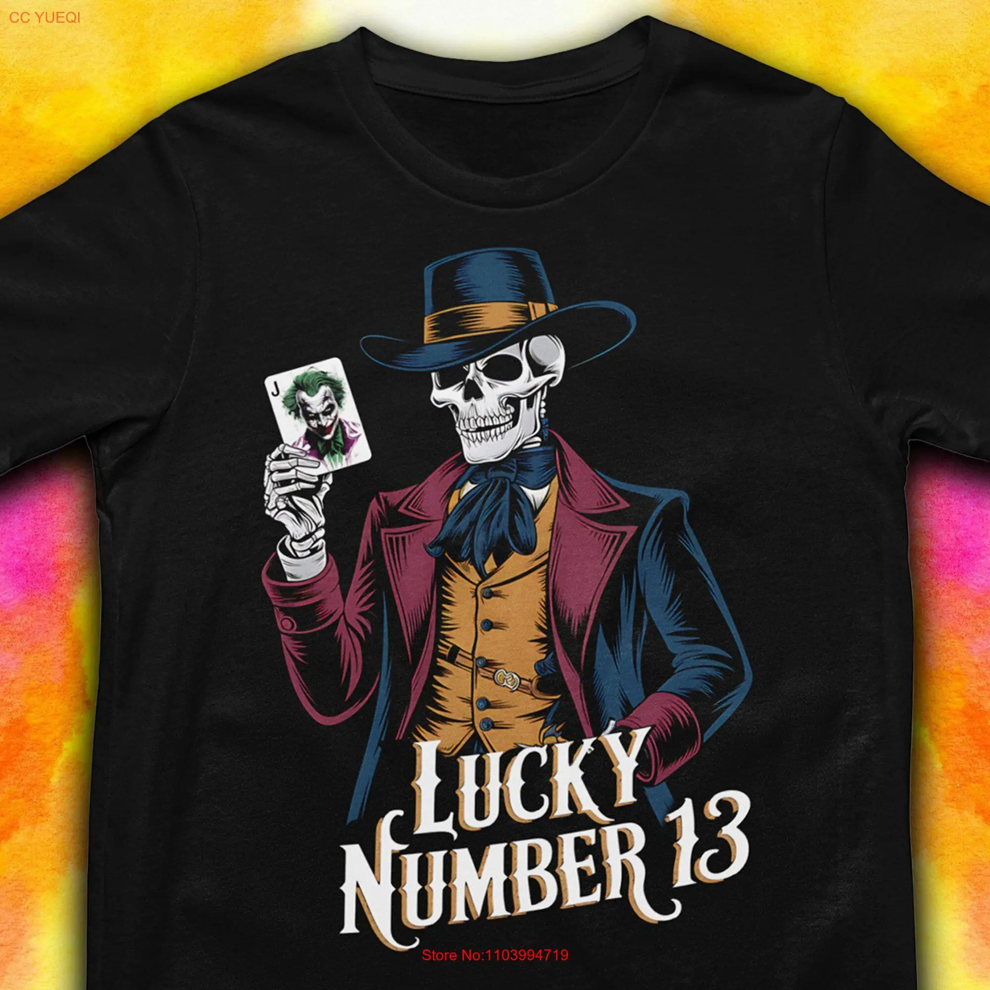 Card Player Poker Skull T Shirt for Gamblers Lucky Charm Clothing Game NighT Casino Apparel Number Gambling Style