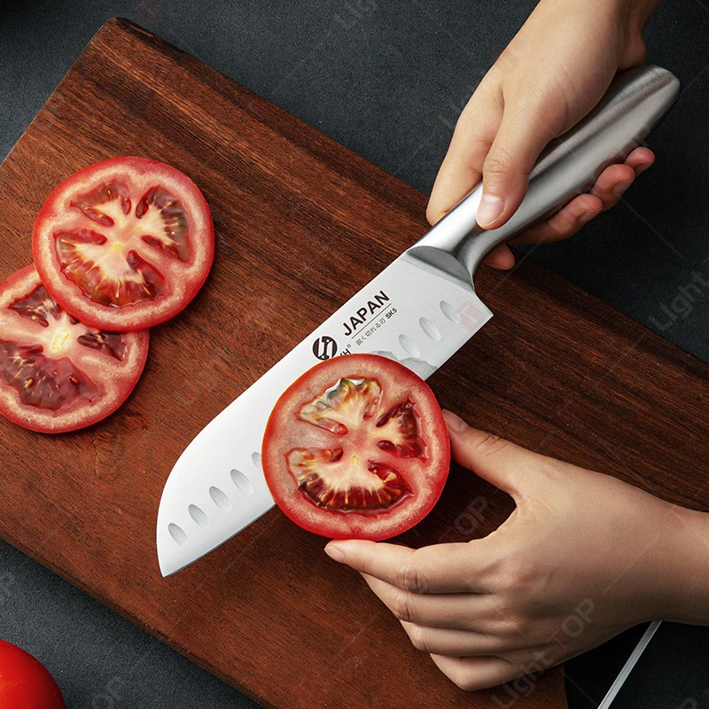 Stainless Steel Kitchen Knives Household Fruit Slicing Professional  Meat Cleaver Boning Knife Hollow Handle Chopping Knife