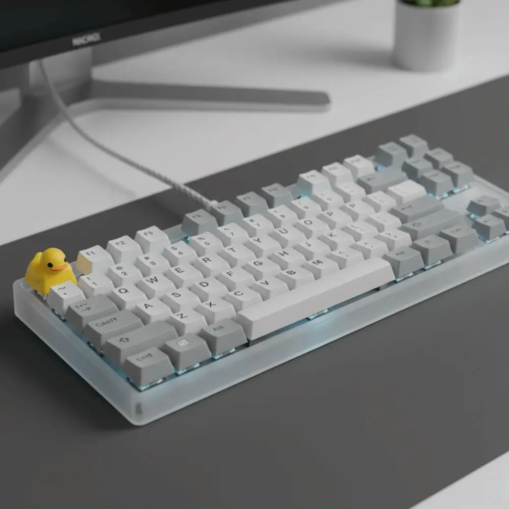 Resin Duck Keyboard Keycap Cartoon Creative Design Mechanical Keyboard Cap Desktop Decor Yellow ESC Keycap Computer Peripherals