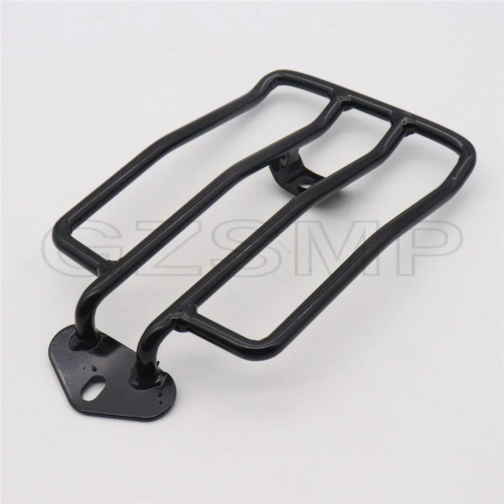 Motorcycle Rear Solo Seat Rear Fender Luggage Rack Black Chrome For Harley XL Sportsters Iron 48 883 XL1200 2004-2019