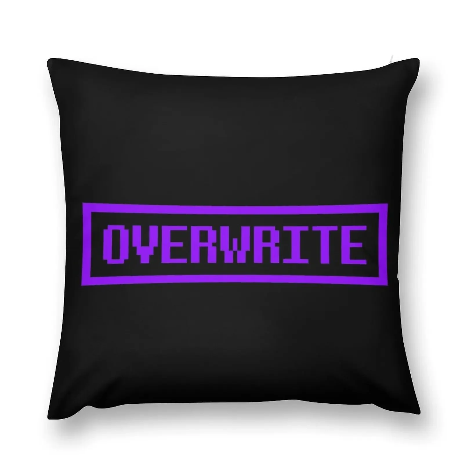 Underverse Overwrite Button Throw Pillow Almofadas decorativas Almofada decorativa