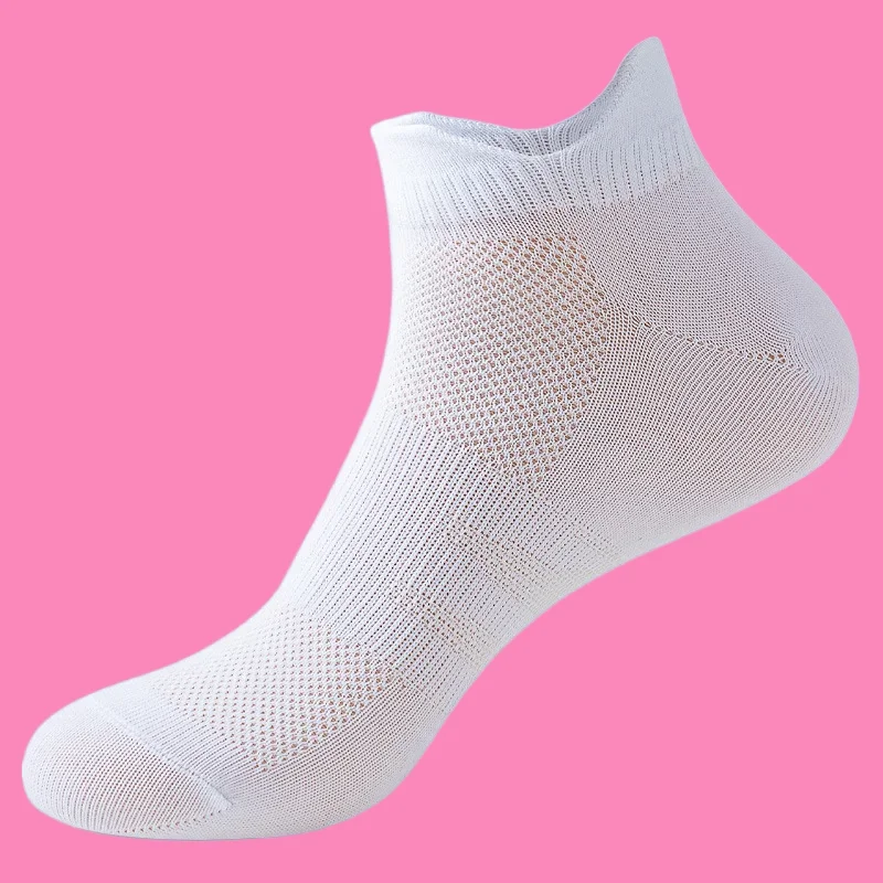 5/10 Pairs Spring Summer Men's Women's Short Socks Wear-resistant Protective Shallow Mouth Boat Socks Professional Running Socks