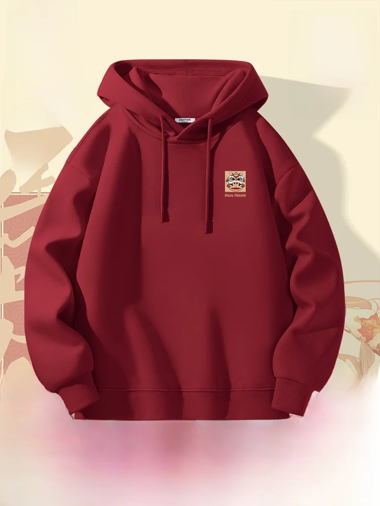 

Fce Lined Hoodie ex Autumn Winter Thermal Clothing Casual Sle Long Sve Sweatirt with Print Design