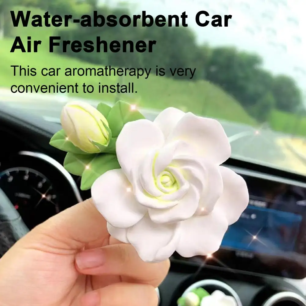 Car Aromatherapy Diffuser Refresh Drive with Gardenia Aromatherapy Car Air Fresheners Auto Diffusers for Relaxation A Pleasant