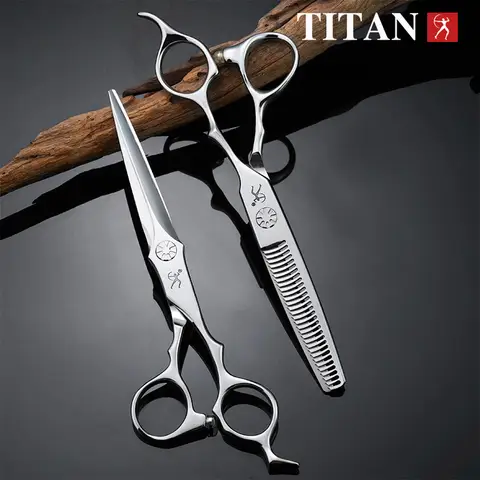 Titan hair scissors vg10 steel, sharp scissors Professional Cutting hairdressing shears barber scissors