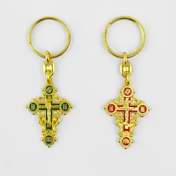 Saint George Pendant Keyring Orthodox Catholic Talisman Car Ring Keychain Jewelry Catholic Gifts Брелок для ключей