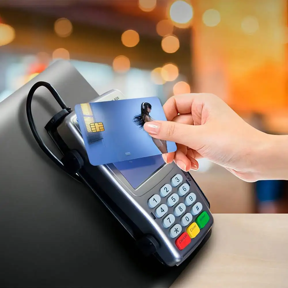 ملصقات جلدية لبطاقة الائتمان من Singer A-Aitana لبطاقة البنك والحافلة المتروية هدية مقاومة للماء #6