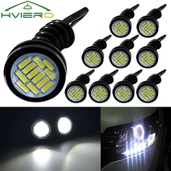 10Pcs Car Daytime Running Lights 4014 12SMD Turn Signal Reverse Autos Lamps White Eagle Bulbs Eye Cars Motorcycle Leds Lighting