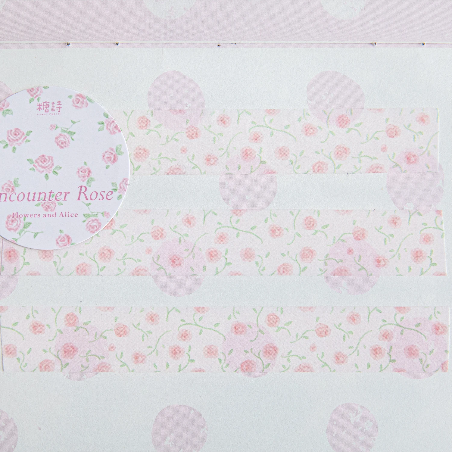 2m/roll flowers and Alice series Ins floral decoration Washi tape DIY Scrapbooking Journal Supplies Aesthetics Stationery view 6