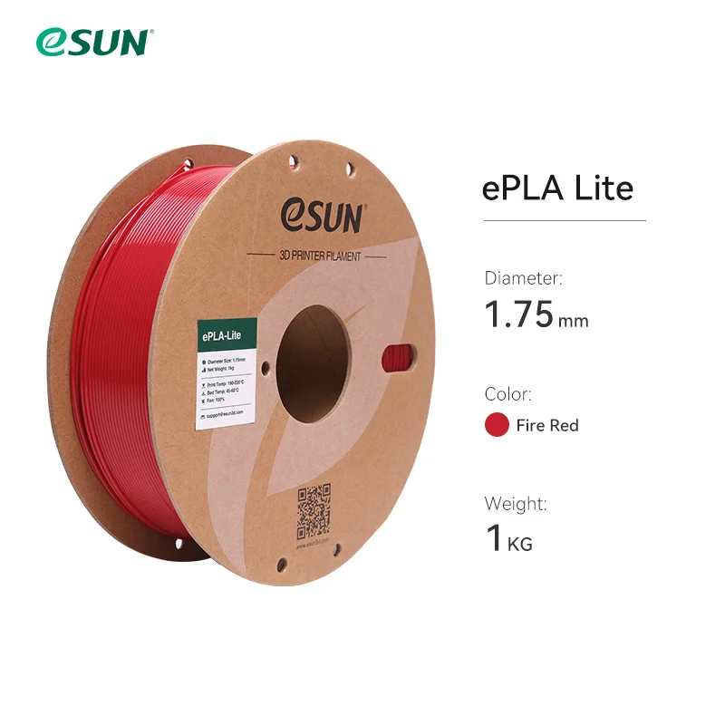 ESUN Snelprintend PLA Filament voor 3D-printer 1,75 mm 3D-printerfilament 1 kg (2,2 lbs) spoel 3D Verbeterd PLA voor Bambu Lab