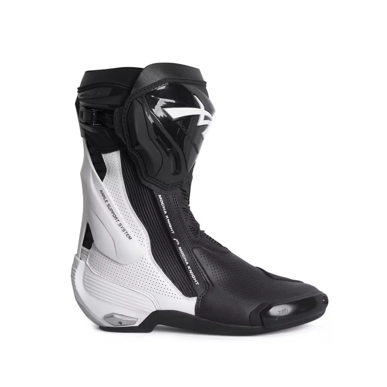 Botas de Corrida para Motocicleta MOCHA SH109, Perfuradas, Respiráveis, Profissionais para Motocross, Botas de Cavaleiro Certificadas CE