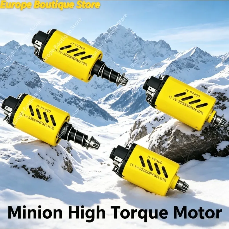Moteur haute vitesse Little Yellow Style 480 à aimant ordinaire 11.1V 35000RPM, avec axes long et court, pièces universelles pour équipement tactique