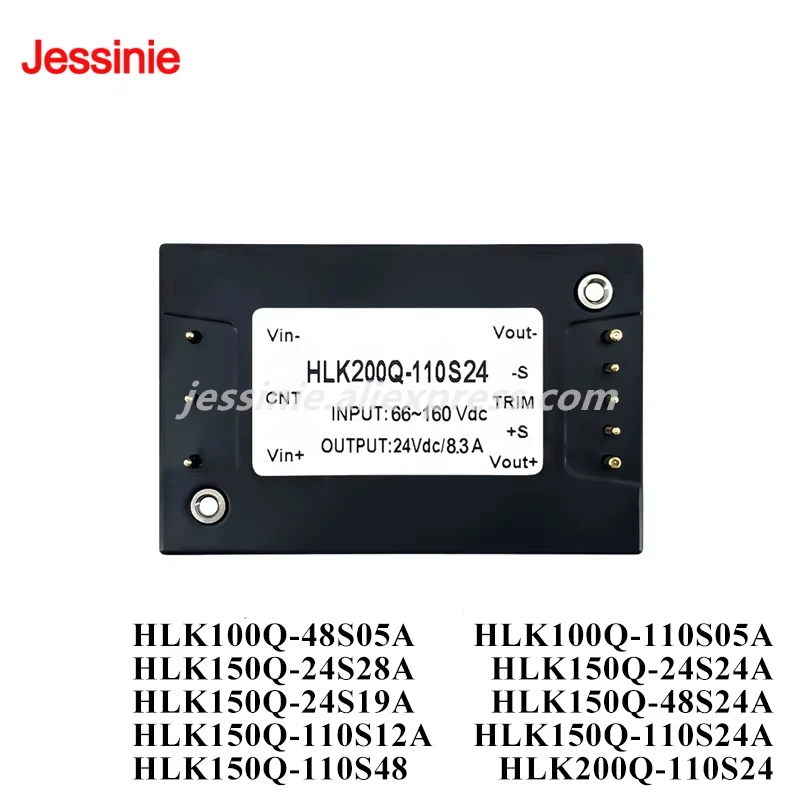 HLK100Q-48S05A 110S05A 24S28A 24S24A 100W 150W 200W 24V 48V 110V to 5V 12V 19V 48V DC-DC Power Module Isolated Voltage Regulator