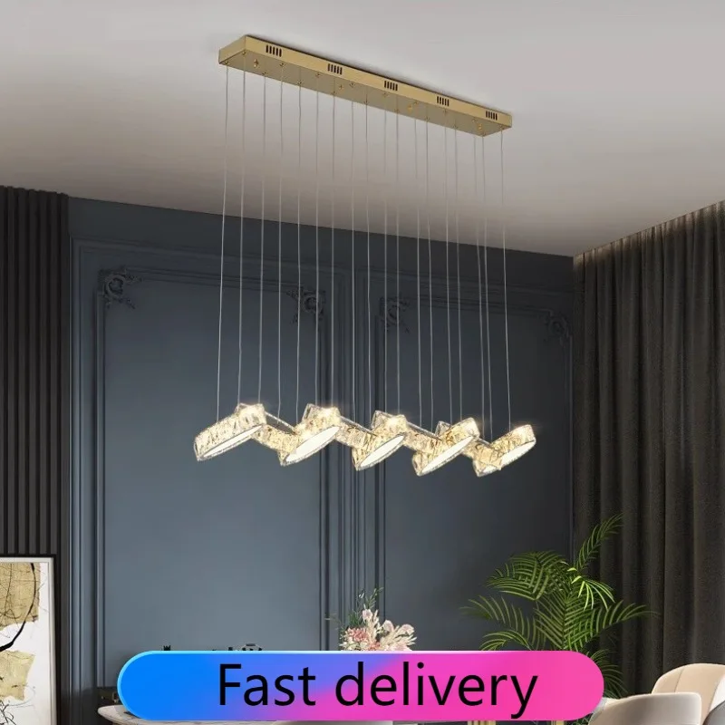 

Украшение дома, современная хрустальная люстра, лестница, подвесной светильник для гостиной, внутренний интерьерный светильник