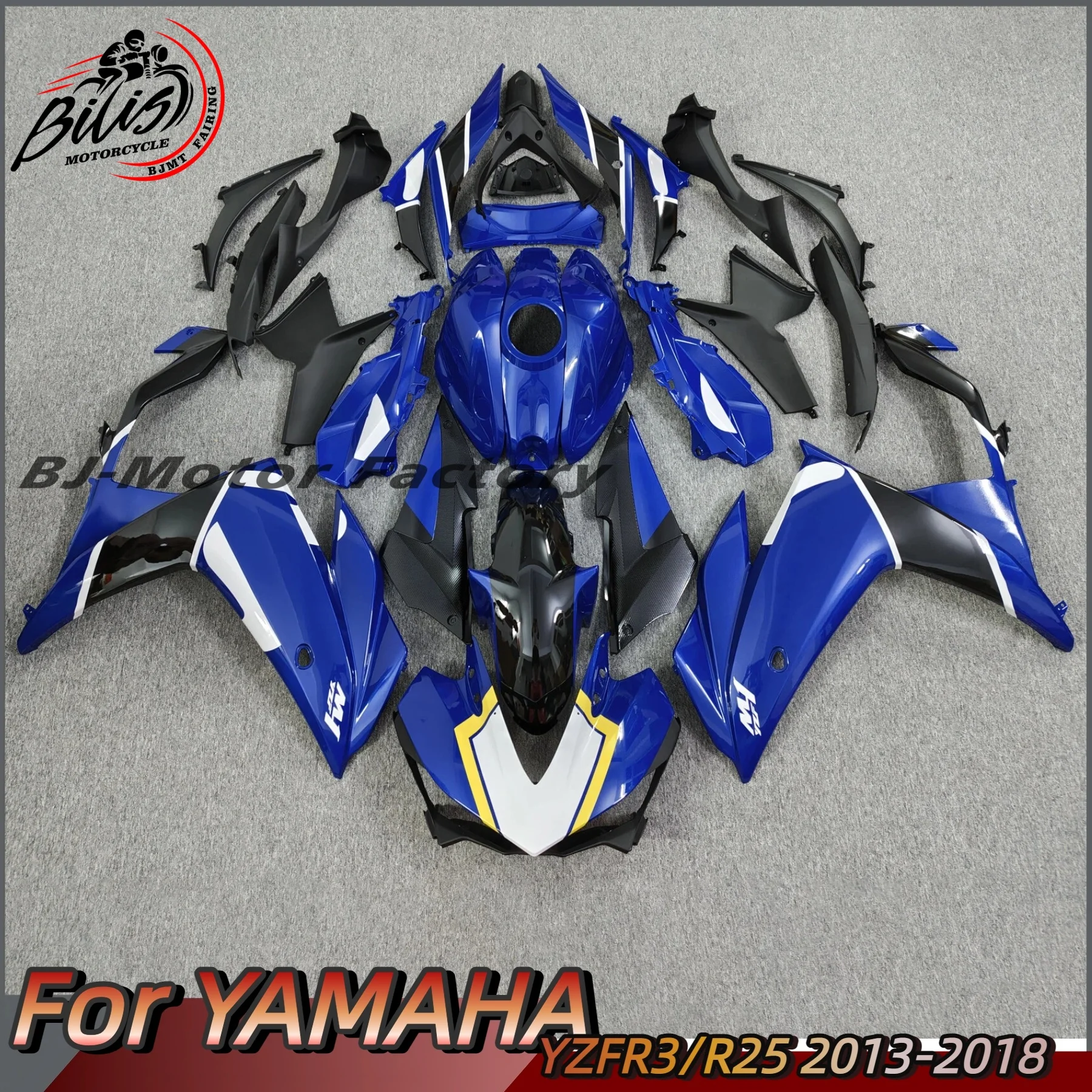 

New ABS Motorcycle Accessories For YAMAHA YZF R3 R25 2015 2016 2017 2018 Fairings Kit Bodywork Shell Custom fairing zxmt