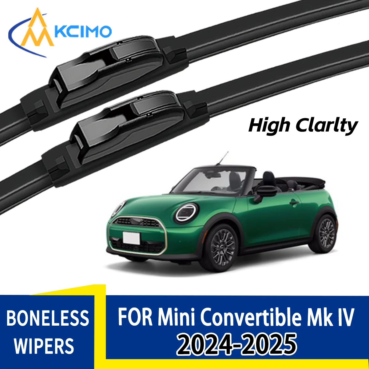 

For Mini Convertible Mk IV F67 2024-2025 Durable Quiet Front Windscreen Wiper Blades Auto Window Replacement Accessories