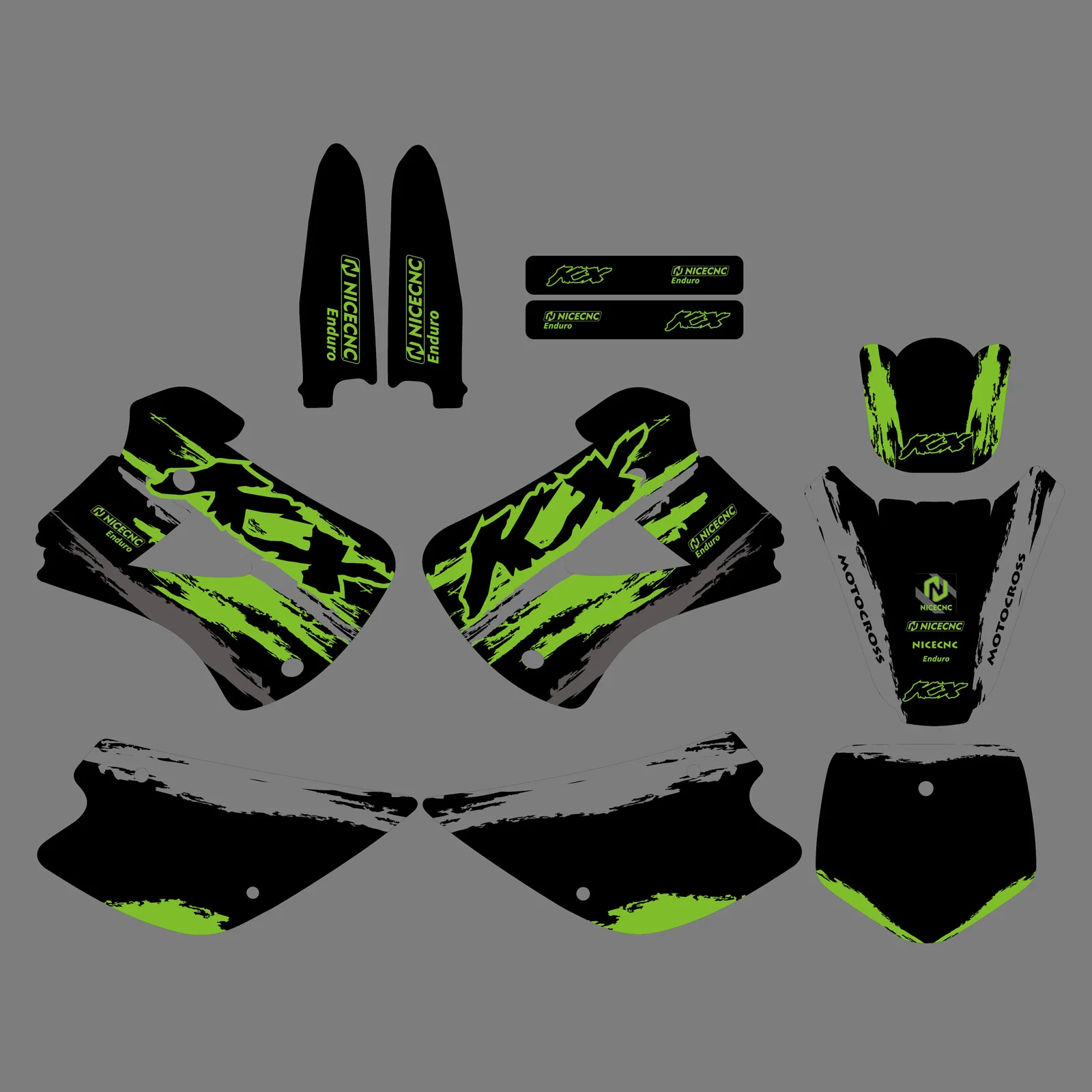 Nicecnc für kawasaki kx85 kx100 kx 85 1998 2014-2018 Motocross Voll grafik Hintergrund Aufkleber Aufkleber Kit 2013