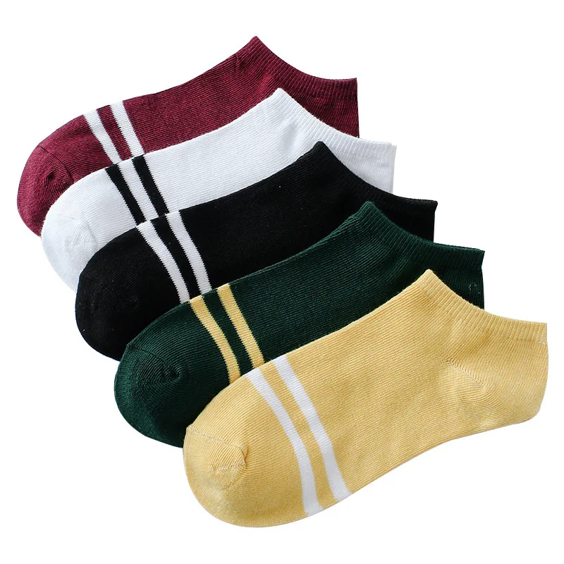 Frauen Baumwoll socken niedlichen Cartoon Streifen weiche atmungsaktive Söckchen Damen Mädchen Casual Sports ocken