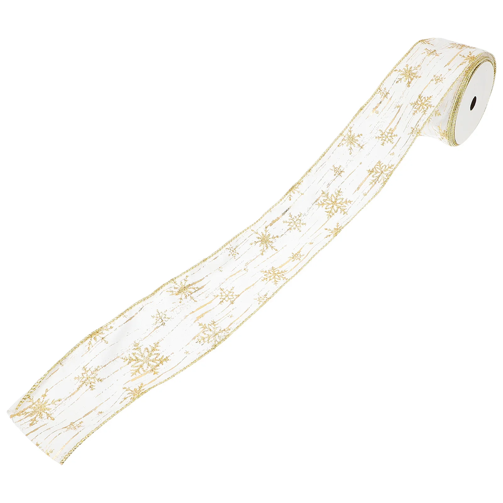 

1 Roll 10 Yards Christmas Bows Ribbon Printed Packaging Craft For Hair Bow Diy Gift Wrapping Stair Handrail Bouquet Cake Decor