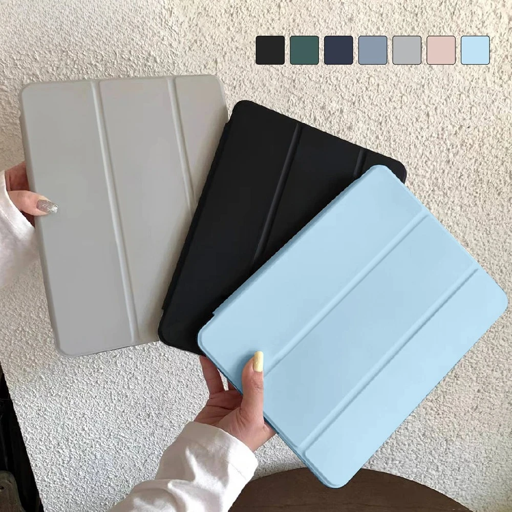 Case 3 Fold Fall Prevention Cover – for IPad 10th Gen, Air 4 5 6 10.9in 11in Air 2 9.7, Pro 11, Mini 6 7 Case