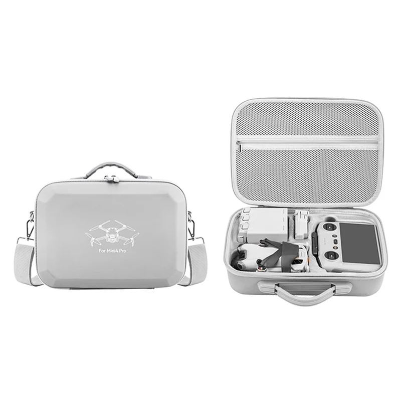 Hot-Suitable For DJI Mini 4 Pro Dedicated Shoulder Bag Drone Accessories Handbag Hard Shell Carrying Box Storage Box