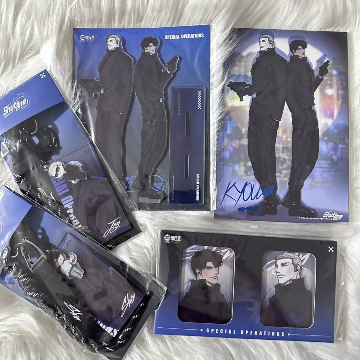 

Official Korean Manhwa Shutline Couple Acrylic Stand/Pendant/Badge/Paper Board Moon Shingun/Gillan Jake