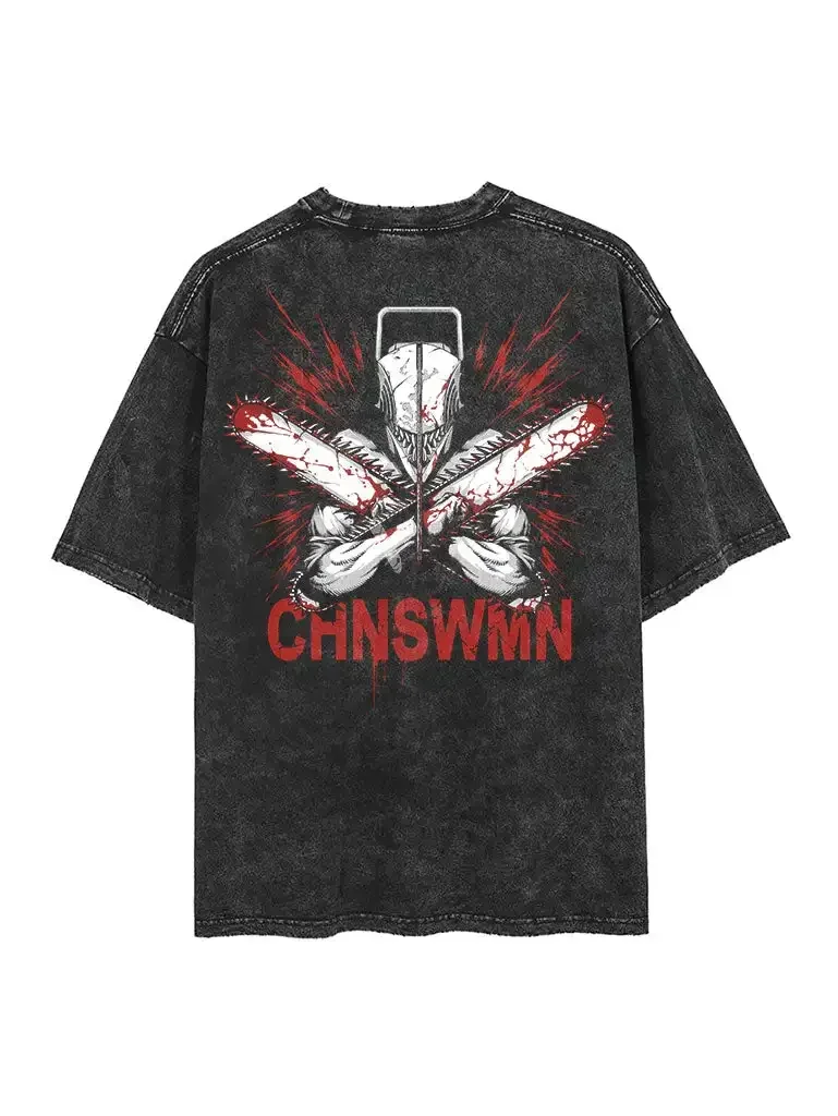 

Chainsaw Man Denji Gore T-shirt Anime Shirt Vintage Men's T-shirt Pure Cotton Leisure Sports Harajuku Summer New 2025