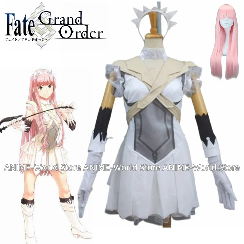 Game Full set Fate Grand Order Rider Queen Medb costume Cosplay Costume Including headdress gloves Wig