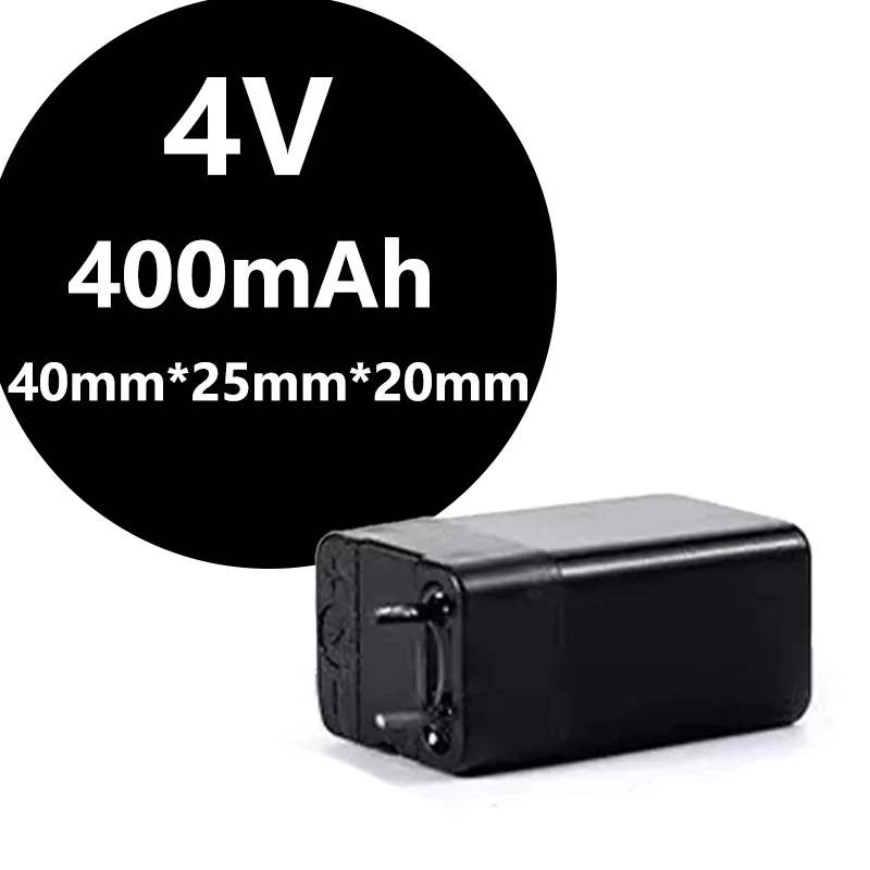 40mm*25mm*20mm 4V aluminum acid battery suitable for table lamps ,electric mosquito swatters, flashlights 4 v 400mAh