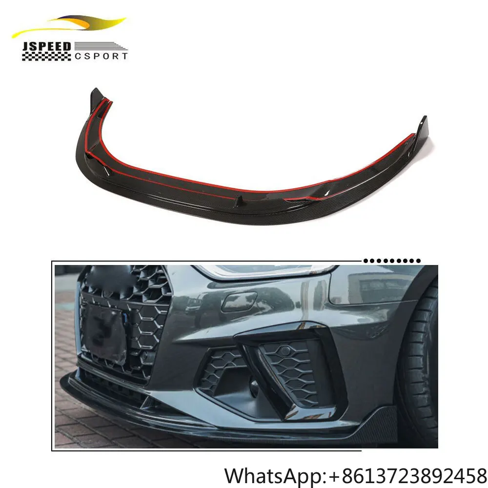 

Carbon Fiber Front Lip for Audi A4 S-LINE S4 Sedan 4-Door 2020-2021