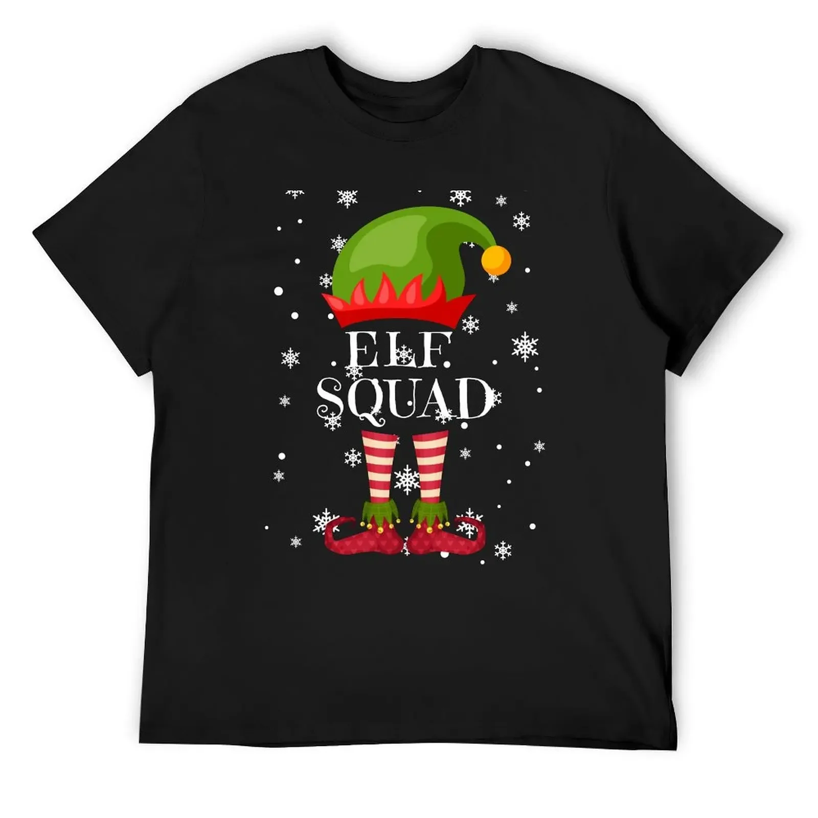 Elf Squad Matching Christmas Ugly Family Group T-Shirt hippie clothes basketball graphic tees mens designer t shirt