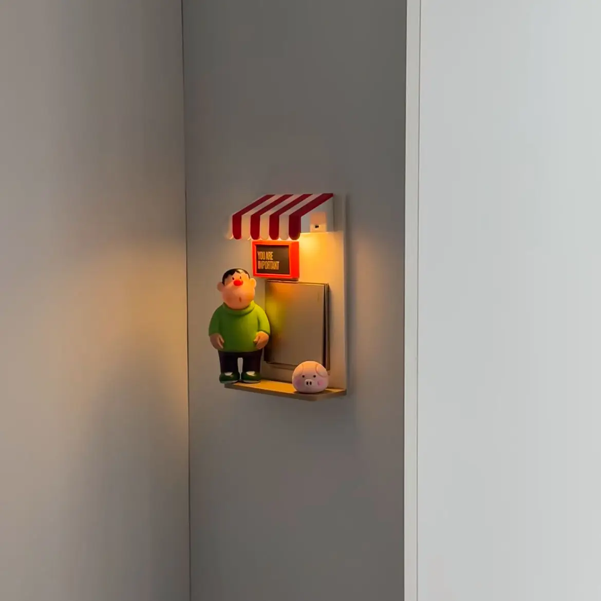 

Kawaii Crayon Shin Chan Switch Decorative Cover Socket Decorative Panel Sensor Night Light Cover Button Cover Anti Dirt Gift Toy