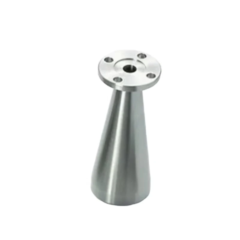 

CNC machined stainless steel flange tapered connector with hole tapered shaft seat tapered flange piece