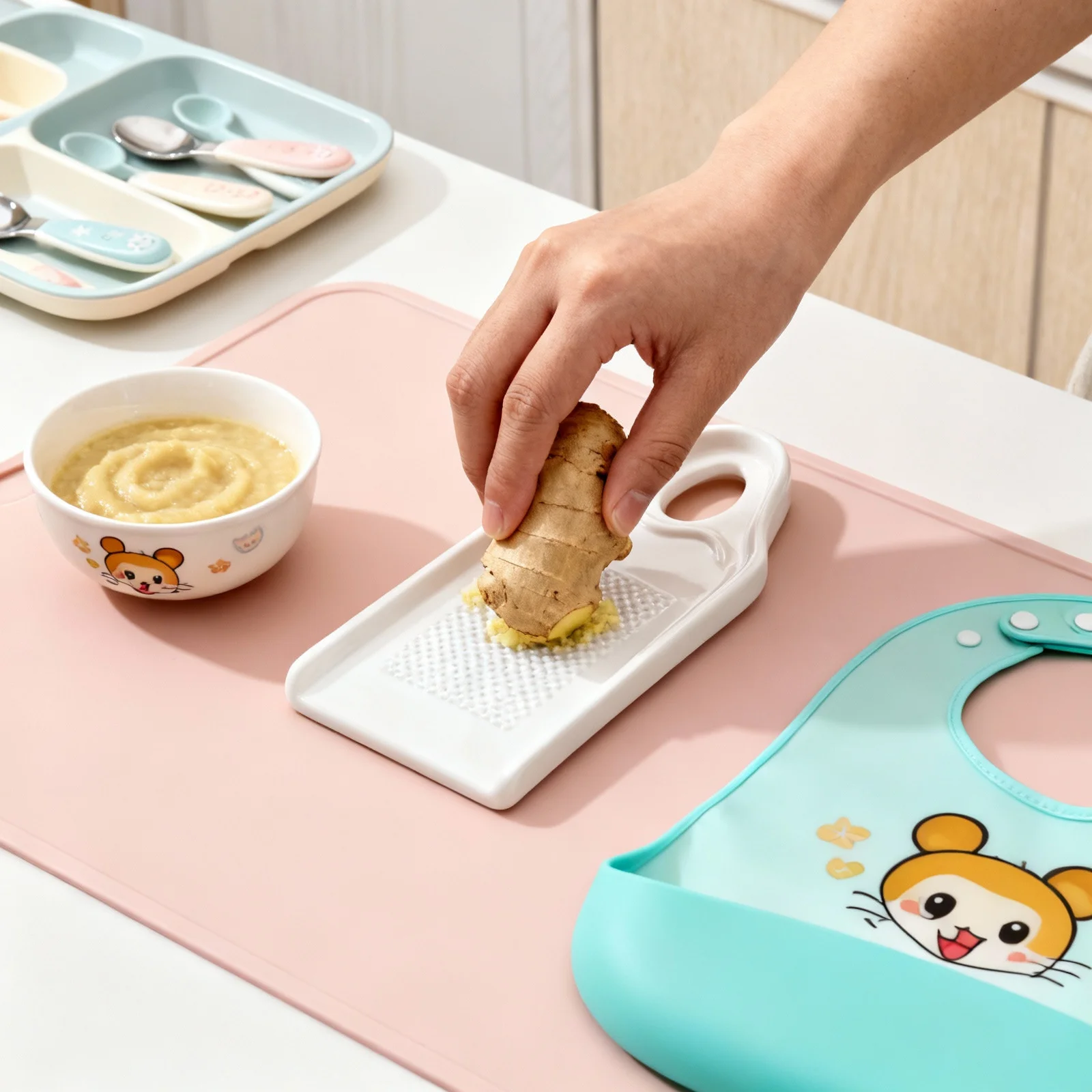 

Creative Ceramic Ginger Grater Kitchen Utensils Garlic Grater Plate Multi-Function Food Grinding Tool Garlic Press Mincer