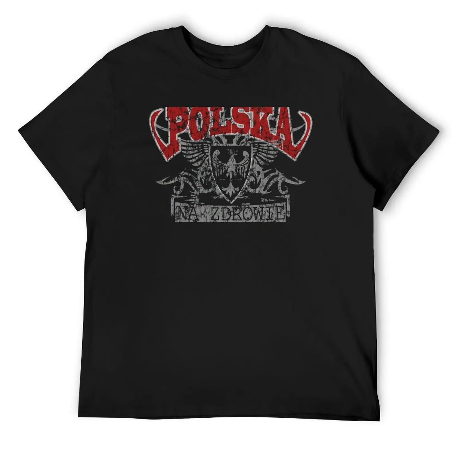 

Polska Na Zdrowie T-Shirt cotton man t-shirts gifts for boyfriend oversized t shirt mens vintage t shirts