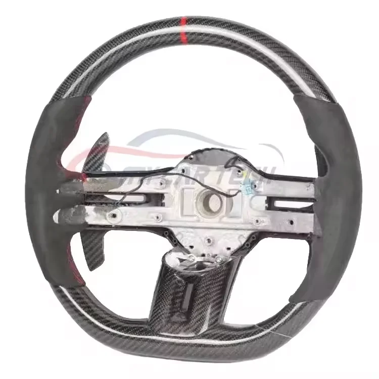 

For Mercedes Benz AMG SL550 CLK63 W212 S550 G500 Carbon Fiber Steering Wheel Leather C Class G Class LED RPM